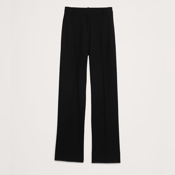 NWT Banana Republic High Rise Modern Straight Refined Black Pant Size 8. - Picture 4 of 8